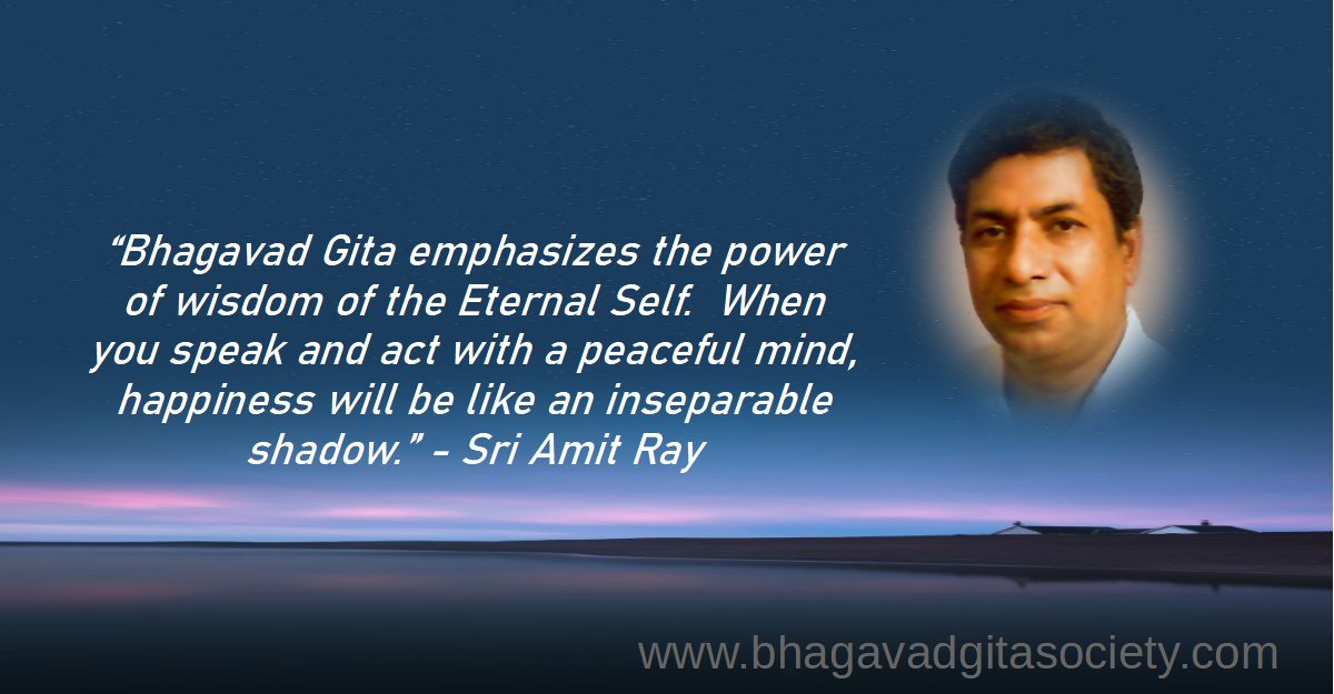 Peaceful Positive Mind Bhagavad Gita Sri Amit Ray Quotes