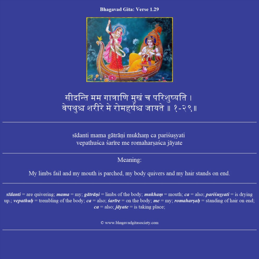 Bhagavad Gita Chapter 1 Verse 29